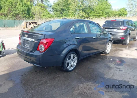 2016 Chevrolet Sonic Ltz Auto из США, поврежденный, VIN 1G1JE5SB9G4133949